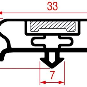 GUARNIZIONE AD INCASTRO 1538x670 mm