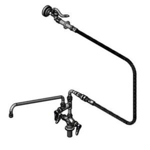 SPRAY ASSEMBLY: SINGLE HOLE BASE, 18"