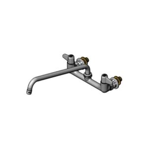 8" WALL MOUNT FAUCET W/ QUARTER-TURN