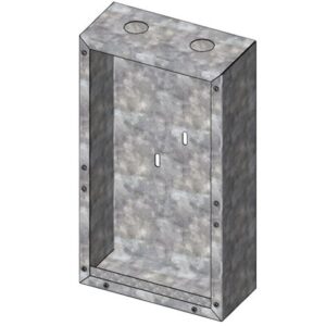 RECESSED CABINET, GALVANIZED STEEL