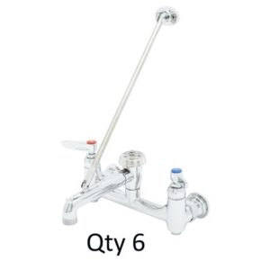 SERVICE SINK FAUCET, WALL MOUNT, 8"