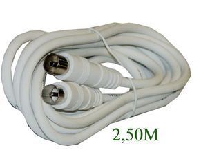 PROLONGATEUR TV COAXIAL M/F 2.50M