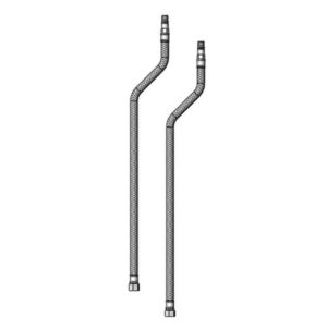 SS FLEX SUPPLY HOSES, 3/8" COMPRESSION X