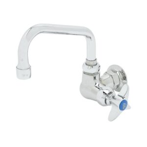 SINGLE TEMP FAUCET, WALL MOUNT, 6" SWING