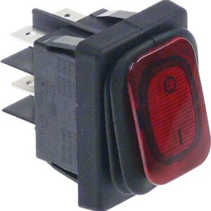 INTERRUTTORE BIPOLARE ROSSO 20A 250V