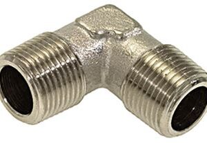 RACCORDO A "L" ø 3/8"M-3/8"M NICHELATO