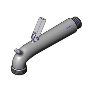 NOZZLE ASSEMBLY W/ CLEVIS (ROUGH CHROME)