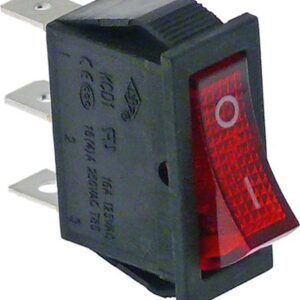 INTERRUTTORE UNIPOLARE ROSSO 16A 250V