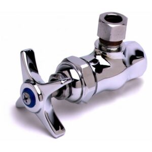 ANGLE STOP, 4-ARM HANDLE, 3/8" NPT