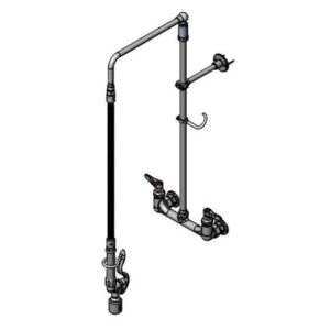 PRE-RINSE: 8" WALL MOUNT, OVERHEAD