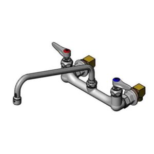 8" WALL MOUNT FAUCET, 12" SWING NOZZLE,