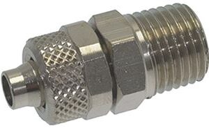 RACCORDO DIRITTO 1/4"M ø 8/6 NICHELATO