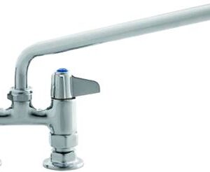 Faucet, Deck Mount, 4" Centers, 12" Swin