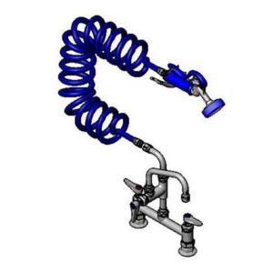 PET GROOMING FAUCET, DECK 8" CENTERS,