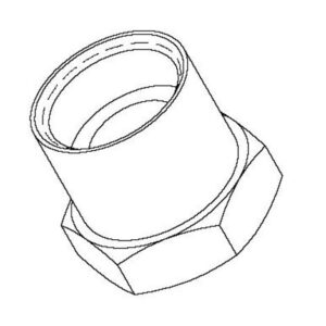 ADAPTER:7/8-20 FEMALE THREAD X 1/2" NPT