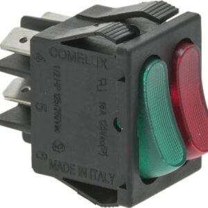 INTERRUTTORE DOPPIO VERDE-ROSSO 16A 250V