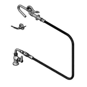 SINGLE PANTRY FAUCET, CERAMA W/ CHECK