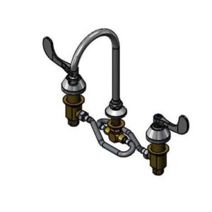 WIDESPREAD FAUCET: 12" FLEX LINES,