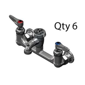 SERVICE SINK FAUCET, WALL MOUNT, 8"