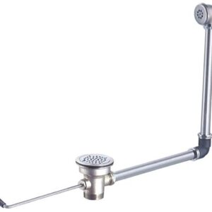 Ablaufventil Gewinde 2" Messing vernicke