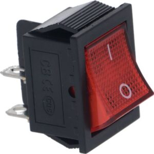 INTERRUTTORE BIPOLARE ROSSO 16A 250V
