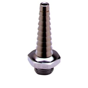 OUTLET, SERRATED TIP / HOSE END, 3/8"