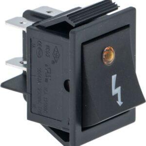 INTERRUTTORE BIPOLARE NERO 16A 250V