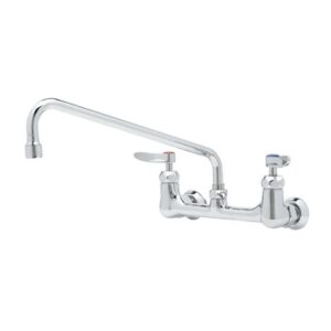8" C/C DOUBLE PANTRY FAUCET, WALL MOUNT,