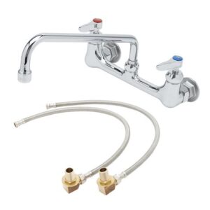 8" WALL MOUNT BASE FAUCET, 1/2"NPT MALE