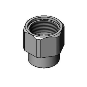OUTLET NUT, 1/4" NPT FEMALE X 3/4-14UN