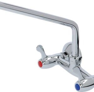 RUBINETTO BIFORO ECO A MURO 1/4" DI GIRO