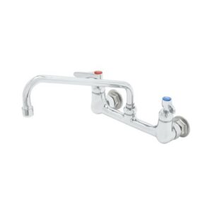 8" DOUBLE PANTRY FAUCET, WALL MOUNT,