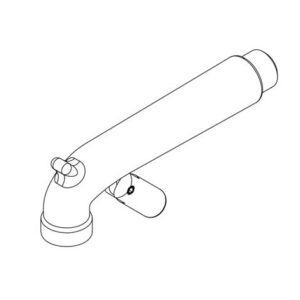 SPOUT ASSEMBLY, ROUGH CHROME W/ BOTTOM