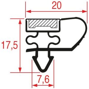 GUARNIZIONE AD INCASTRO 385x370 mm
