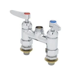 4" DOUBLE PANTRY BASE FAUCET, SWIVEL