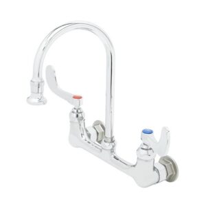 WALL MOUNT FAUCET, 8" CENTERS, S/R
