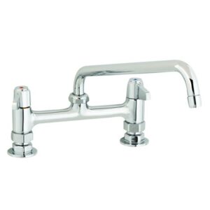 8" DECK MOUNT FAUCET, 10" SWING NOZZLE,