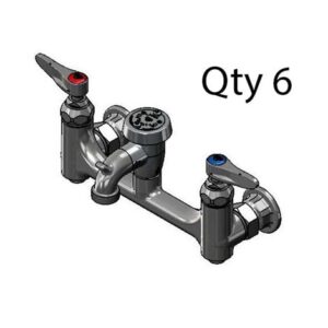 SERVICE SINK FAUCET, WALL MOUNT, 8"