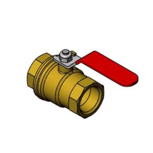 BALL VALVE, 3/4 FEMALE NPT, BRASS, ZINC