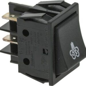 INTERRUTTORE BIPOLARE NERO 16A 250V