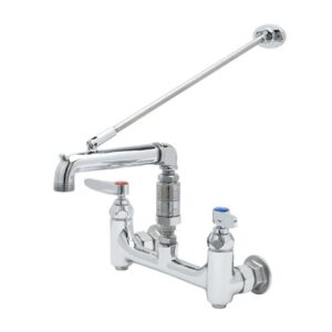 SERVICE SINK FAUCET, 8" WALL MOUNT,