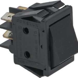 PULSANTE BIPOLARE NERO 16A 250V