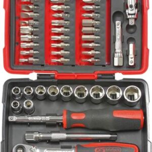 COFFRET DOUILLES POUCES+CLIQUET 1/4"