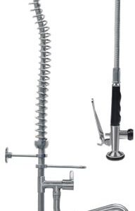 DOCCIA PRELAVAGGIO INOX A PARETE 880 mm