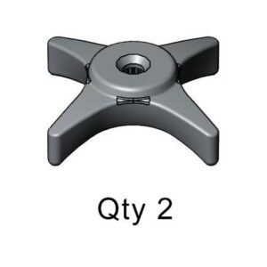 4-ARM KITCHEN HANDLES, BLANK (QTY. 2)