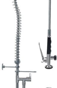 DOCCIA PRELAVAGGIO INOX A PARETE 880 mm
