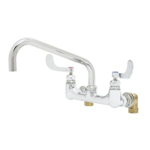 BIG-FLO MIXING FAUCET, 8" WALL MOUNT,