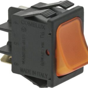 PULSANTE UNIPOLARE ARANCIO 16A 250V