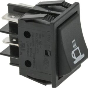 INTERRUTTORE BIPOLARE NERO 16A 250V