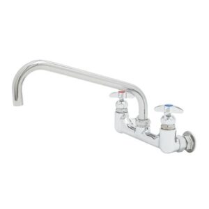 BIG-FLO MIXING FAUCET, 8" WALL MOUNT,